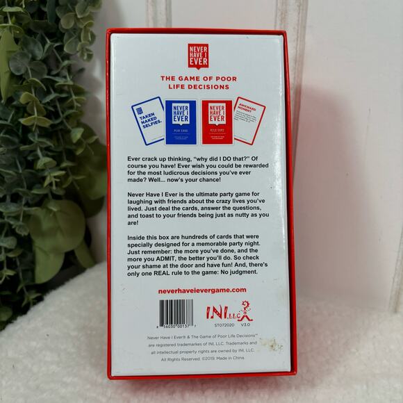 NEVER HAVE I EVER Card Party Game 17+ - Picture 2 of 3